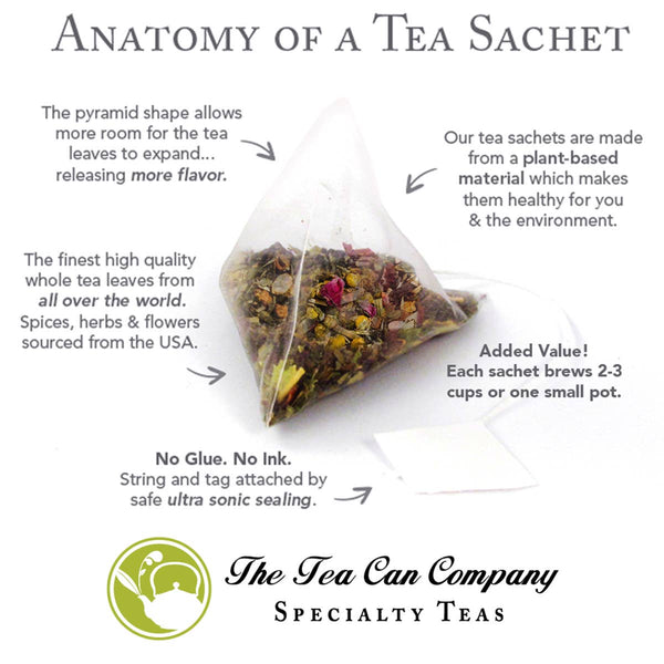 Apricot & Peach Tree Green Tea - 12 Tea Sachets - Tall Tin
