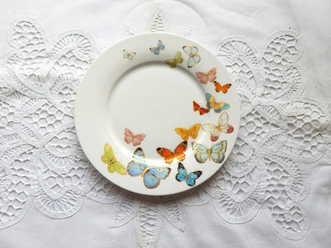 Spring Butterflies. Salad, Side Plate 7.5 inch