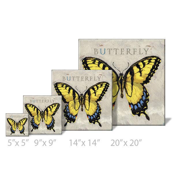 YELLOW BUTTERFLY GICLEE WALL A