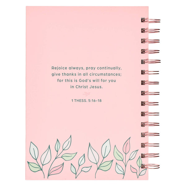 Thank You Mom Pink and White Daisy Wirebound Journal