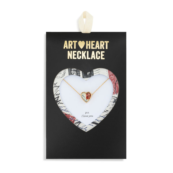 Art Heart Necklace - P.S. I Love You