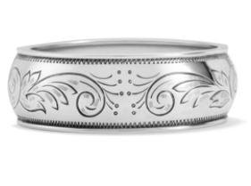 Essex Etched Hinged Bangle