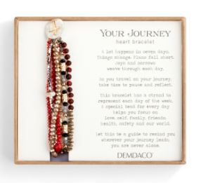 Beaded Prayer Bracelet - Garnet