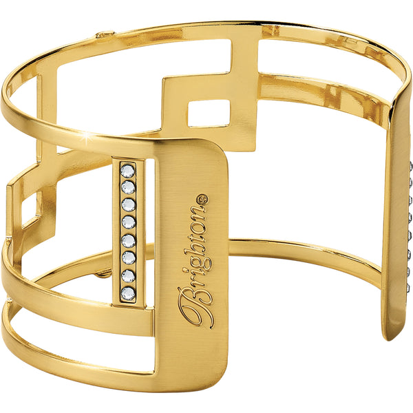 Christo Nile Wide Cuff Bracelet - Gold