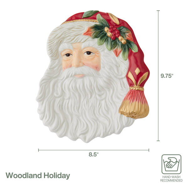 Fitz and Floyd Woodland Hldy Santa Canape  Photo Box
