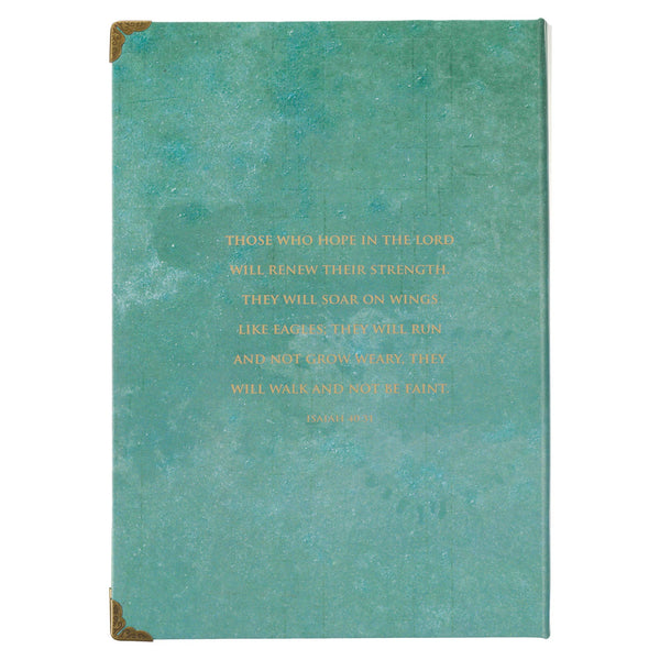 Journal Hardcover Teal Butterfly Hope Isa. 40:31