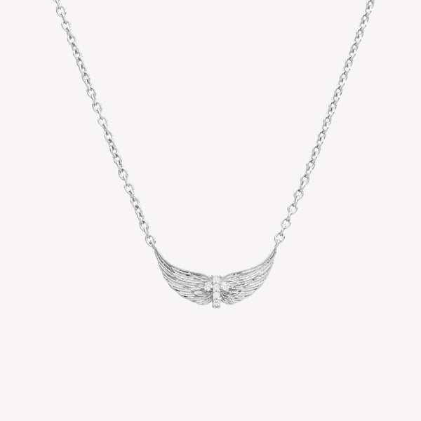 Divine Wings Mini Cross Necklace