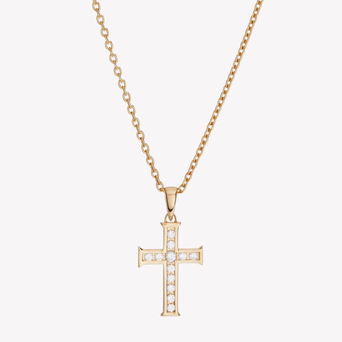 Luminous Cross Pendant Necklace