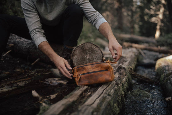 Leather Toiletry Bag