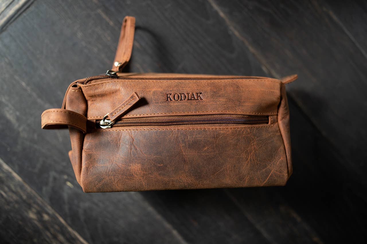 Leather Toiletry Bag