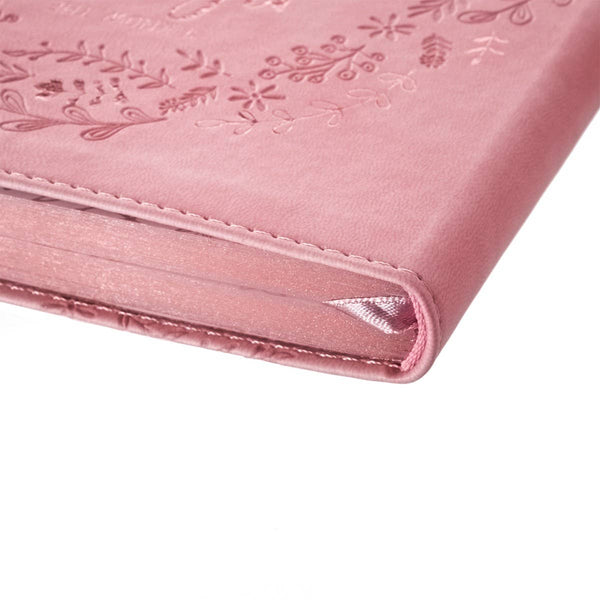 I Know the Plans Pink Slimline Faux Leather Journal - Jeremi