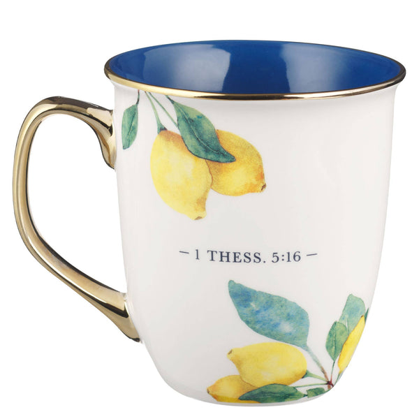 Rejoice Always White Ceramic Mug - 1 Thes. 5:16