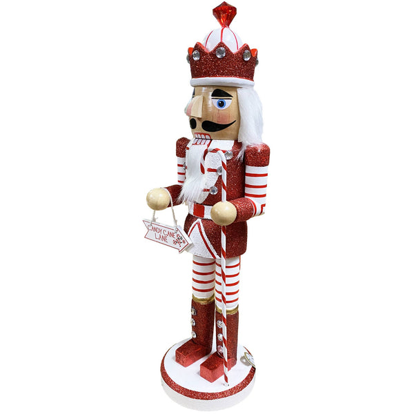 14" Candy Cane King Nutcracker