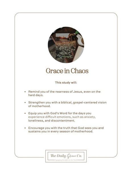 Grace in Chaos | Biblical Hope for the Hard Days of Motherhood