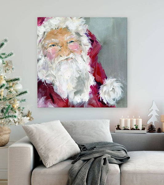 Holiday - Santa Claus Canvas Wall Art