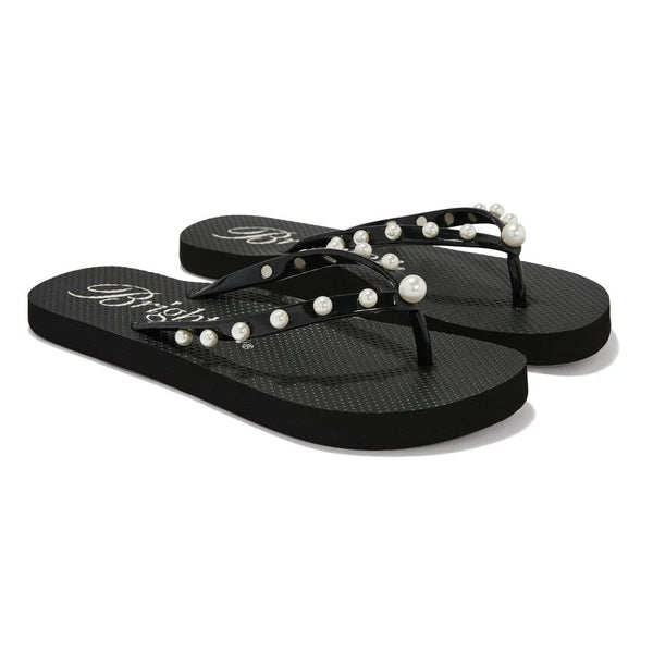 Pearly Black Flip Flop