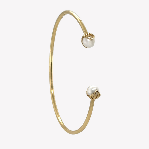 Becoming Pearl Shell Encased Bangle