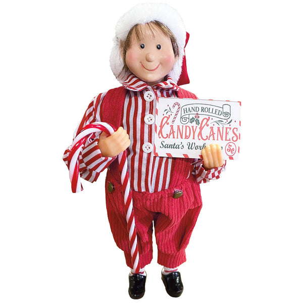 12" Candy Cane Elf