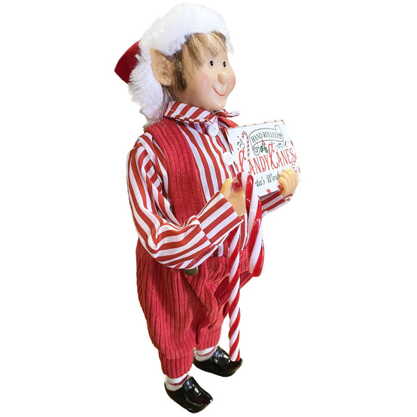12" Candy Cane Elf