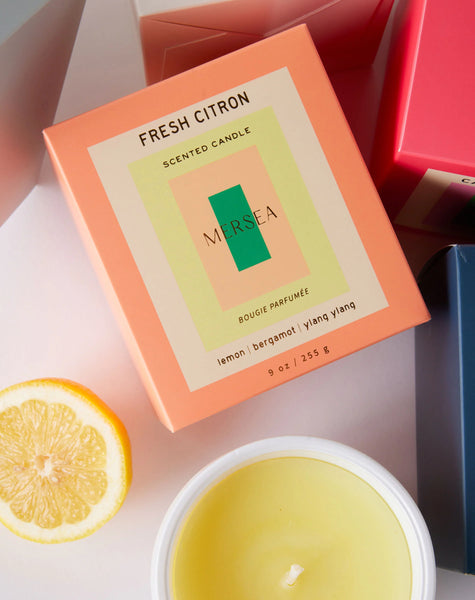 Fresh Citron Boxed Candle