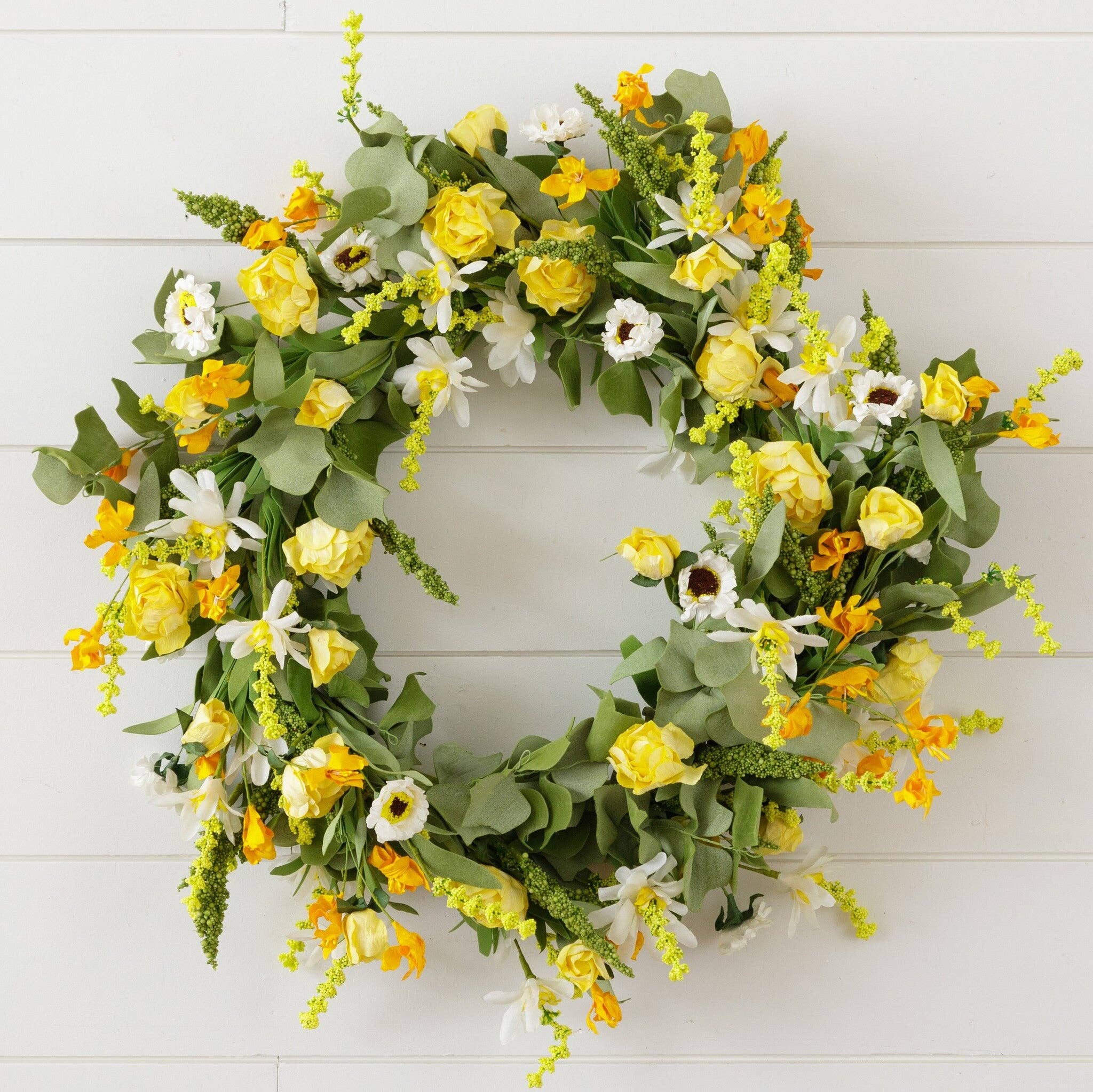 Wreath - Buttercup Yellow Variety Mix (PC)