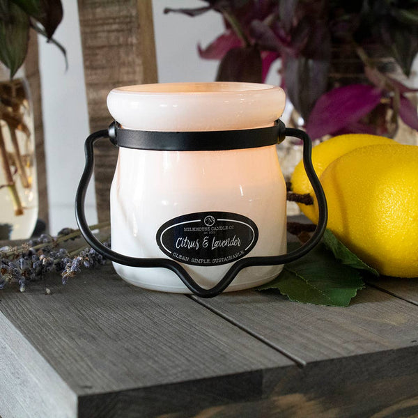 5 oz Cream Jar Candle: Citrus & Lavender