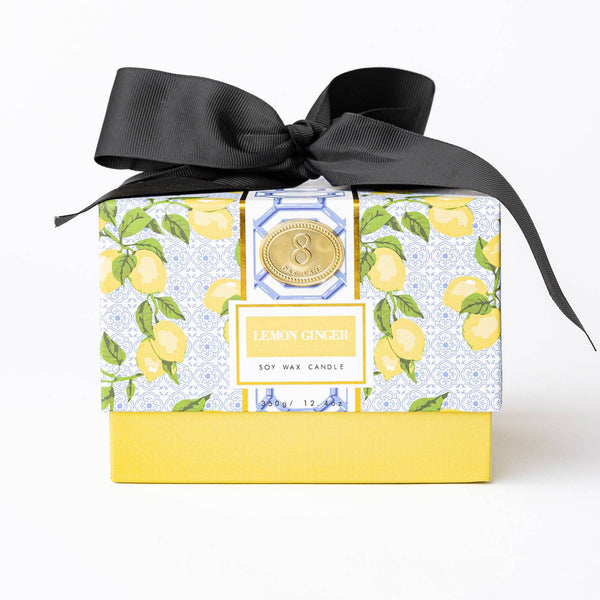 Lemon Ginger 3-Wick Boxed Soy Wax Candle