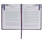 Finding Joy Purple Faux Leather Daily Devotional