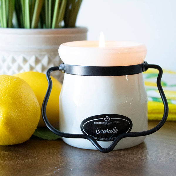 5 oz Cream Jar Candle: Limoncello