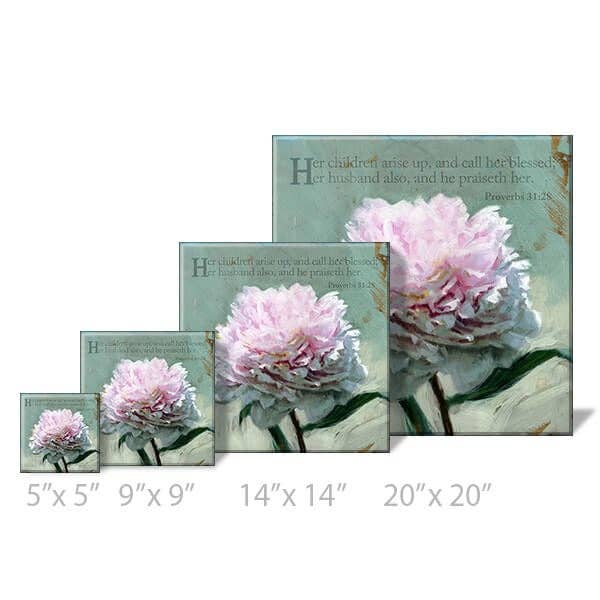 INSPIRATIONAL PEONY GICLEE ART