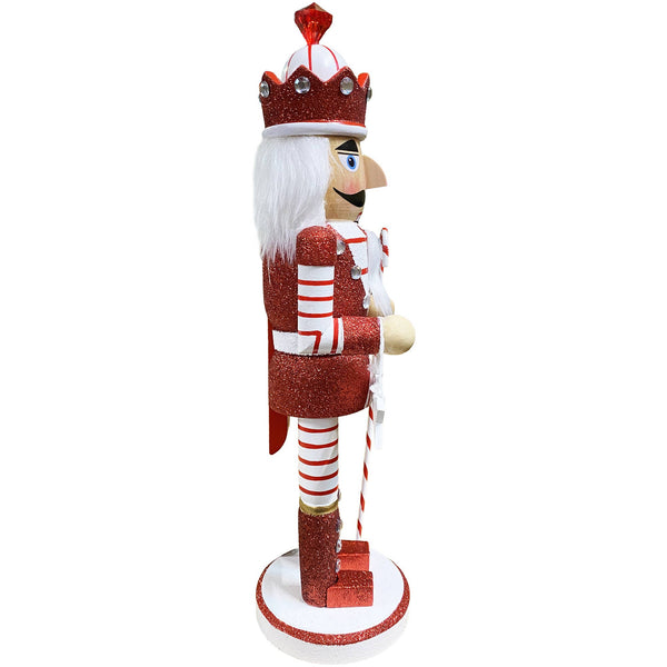 14" Candy Cane King Nutcracker