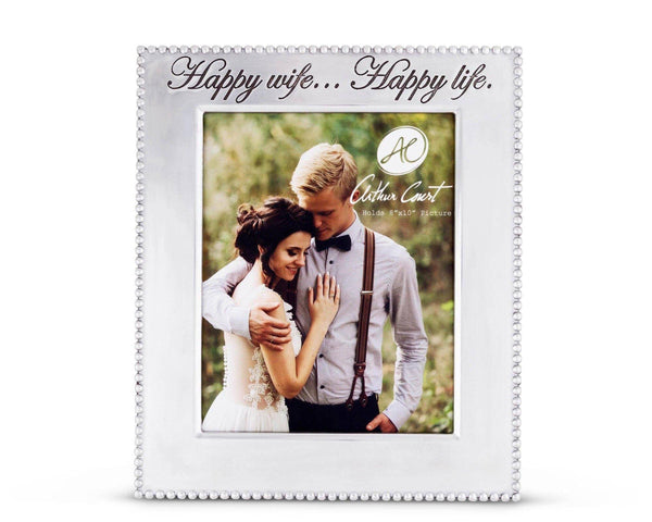 Happy Wife Beaded Photo Frame