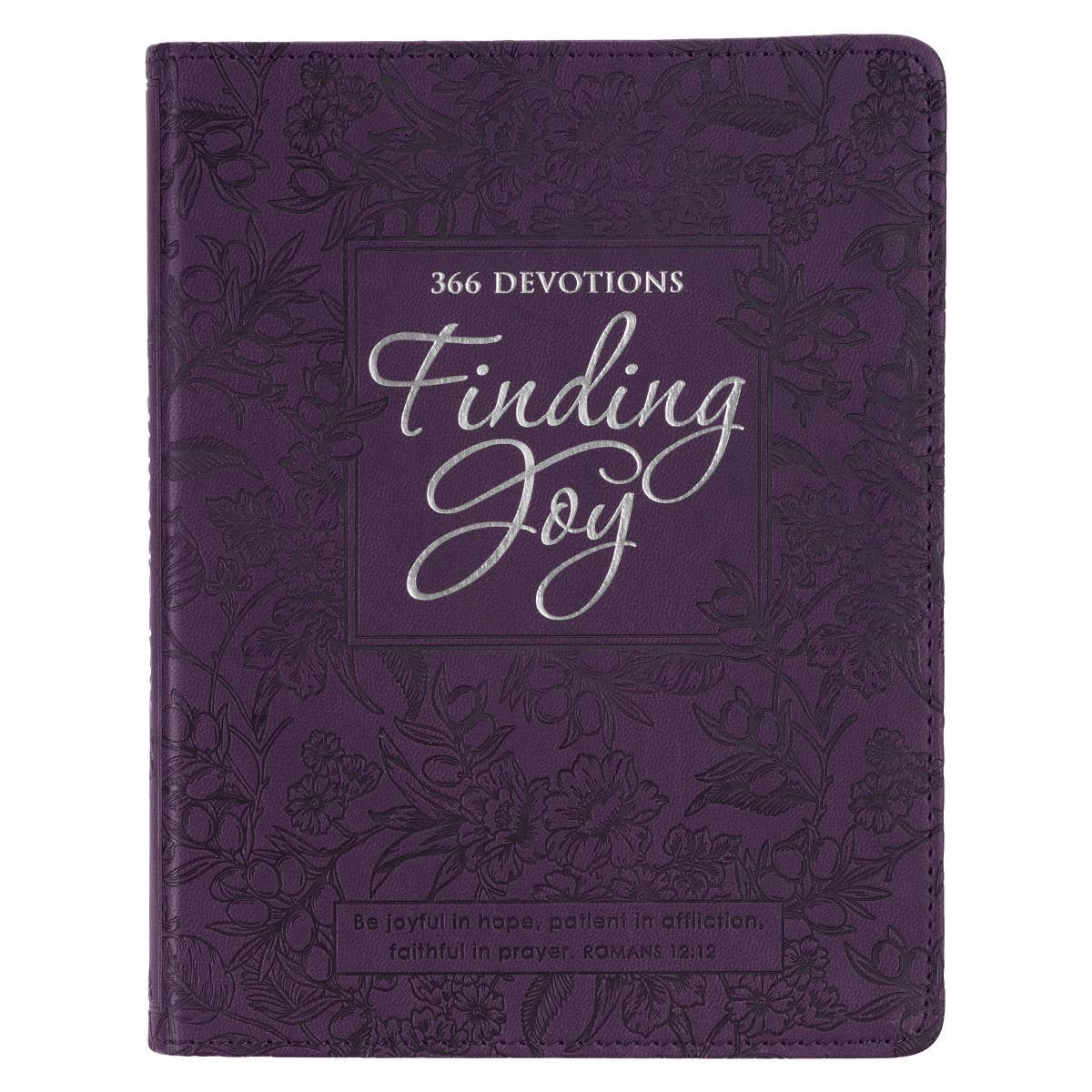 Finding Joy Purple Faux Leather Daily Devotional