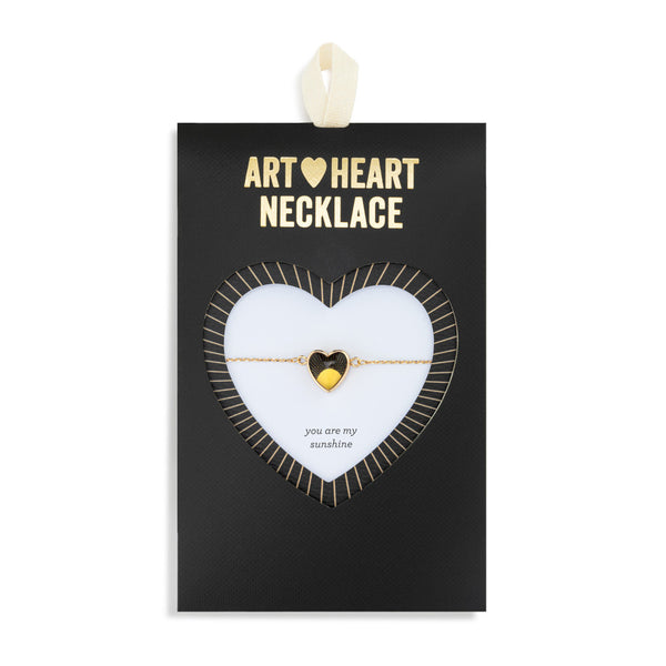 Art Heart Necklace - My Sunshine