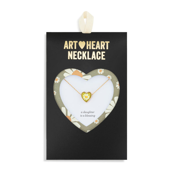 Art Heart Necklace - Daughter