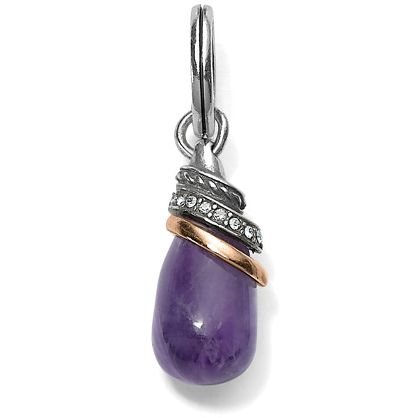 Amethyst Teardrop Amulet