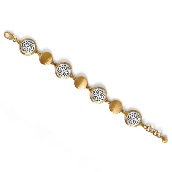 Ferrara Two Tone Luce Link Bracelet