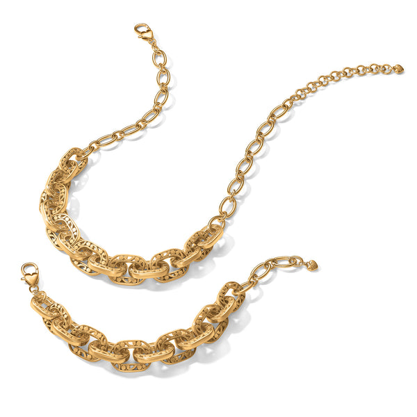 Contempo Linx Gold Necklace