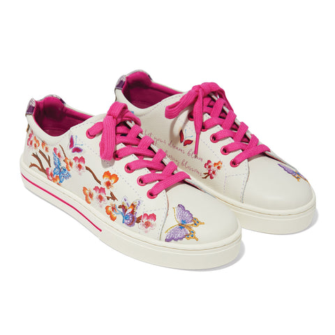 Sakura Embroidered Sneakers
