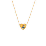 Art Heart Necklace - Dog Mom