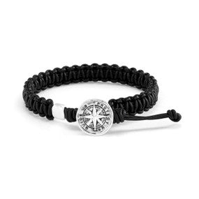 Men's Compass Bracelet - Black