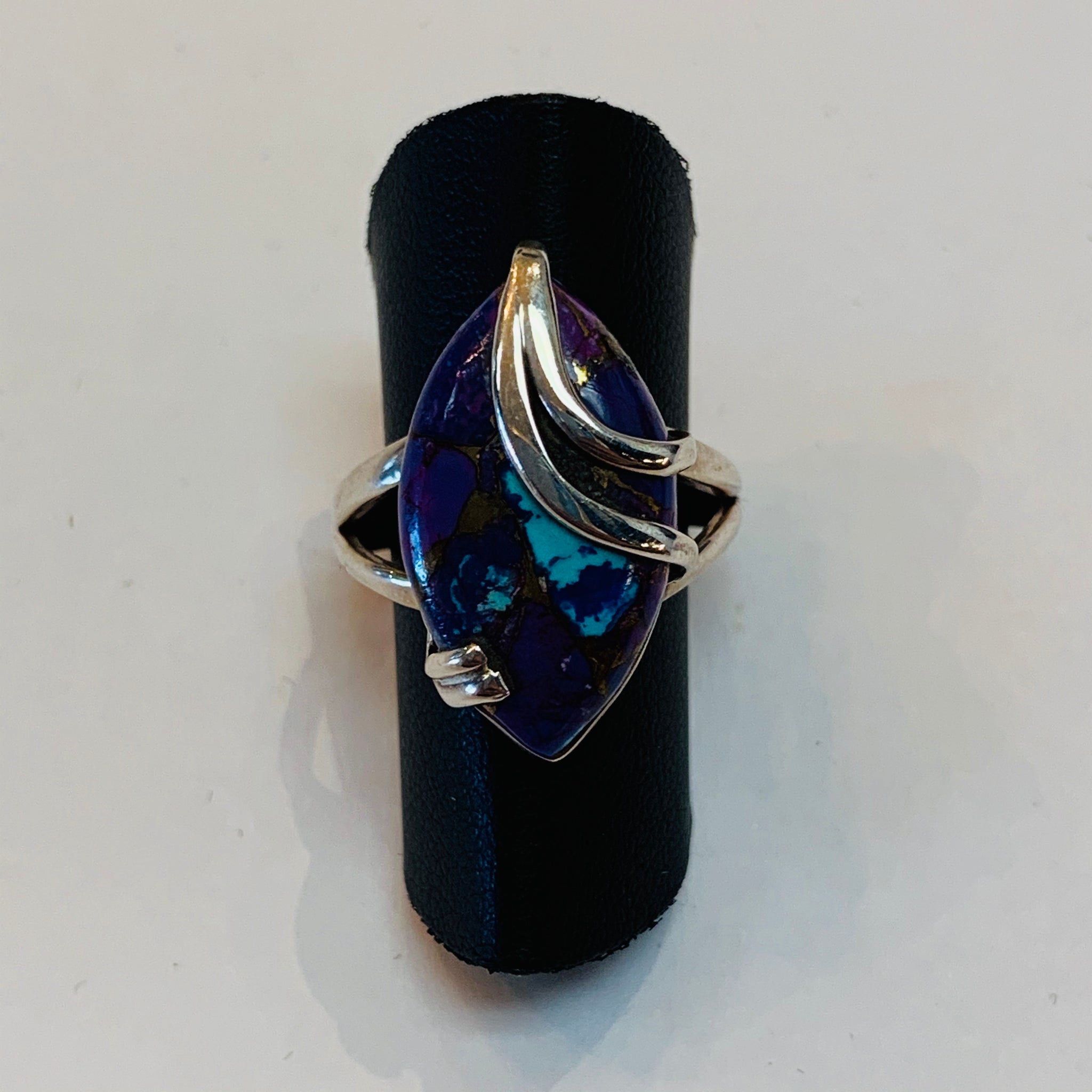 Purple Cooper Turquoise Ring #51