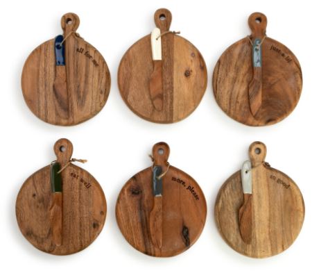 Mini Wood Serving Board - 6 Assorted
