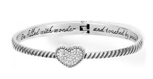 Celestia Heart Hinged Bangle