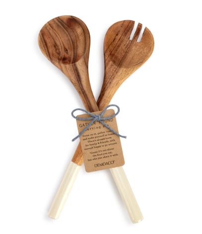 Acacia Wood serving utensil set