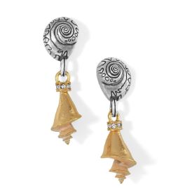 Shells Duo Post Drop Earrings