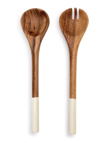Acacia Wood serving utensil set