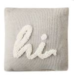 WELCOME HOOKED APPLIQUE PILLOWS