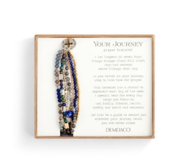 Beaded Prayer Bracelet - Indigo