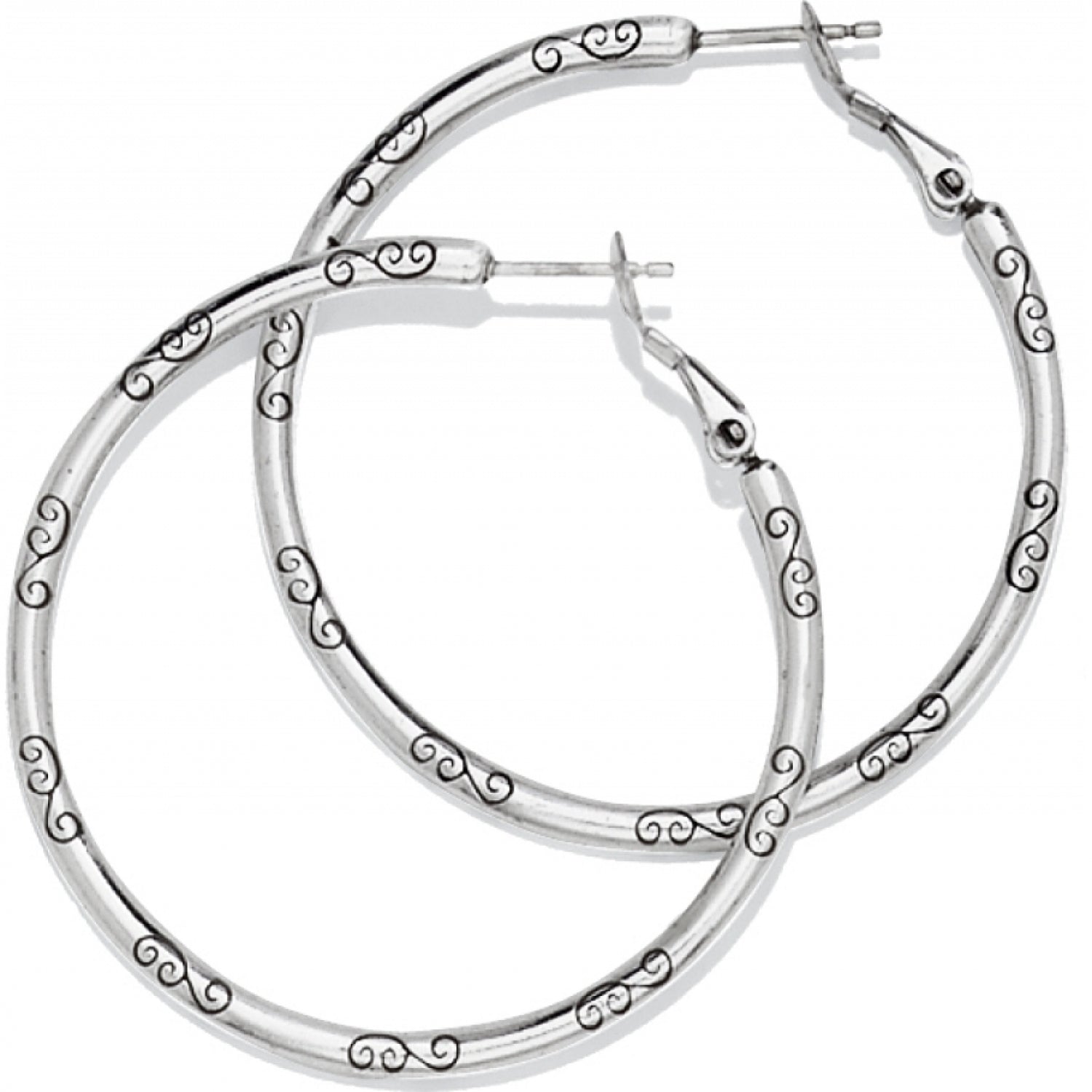 Large Earring Charm Hoops